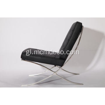 Réplica de sillón de coiro Barcelona
